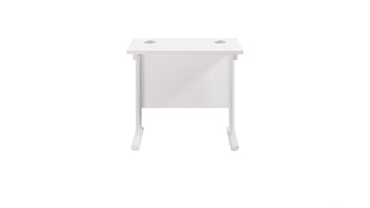Twin Upright Rectangular Desk: 600mm Deep (FSC)