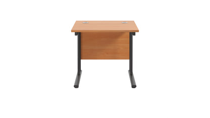Twin Upright Rectangular Desk: 800mm Deep (FSC)