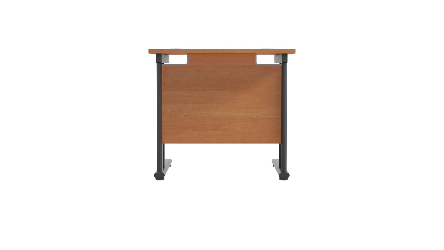 Twin Upright Rectangular Desk: 800mm Deep (FSC)