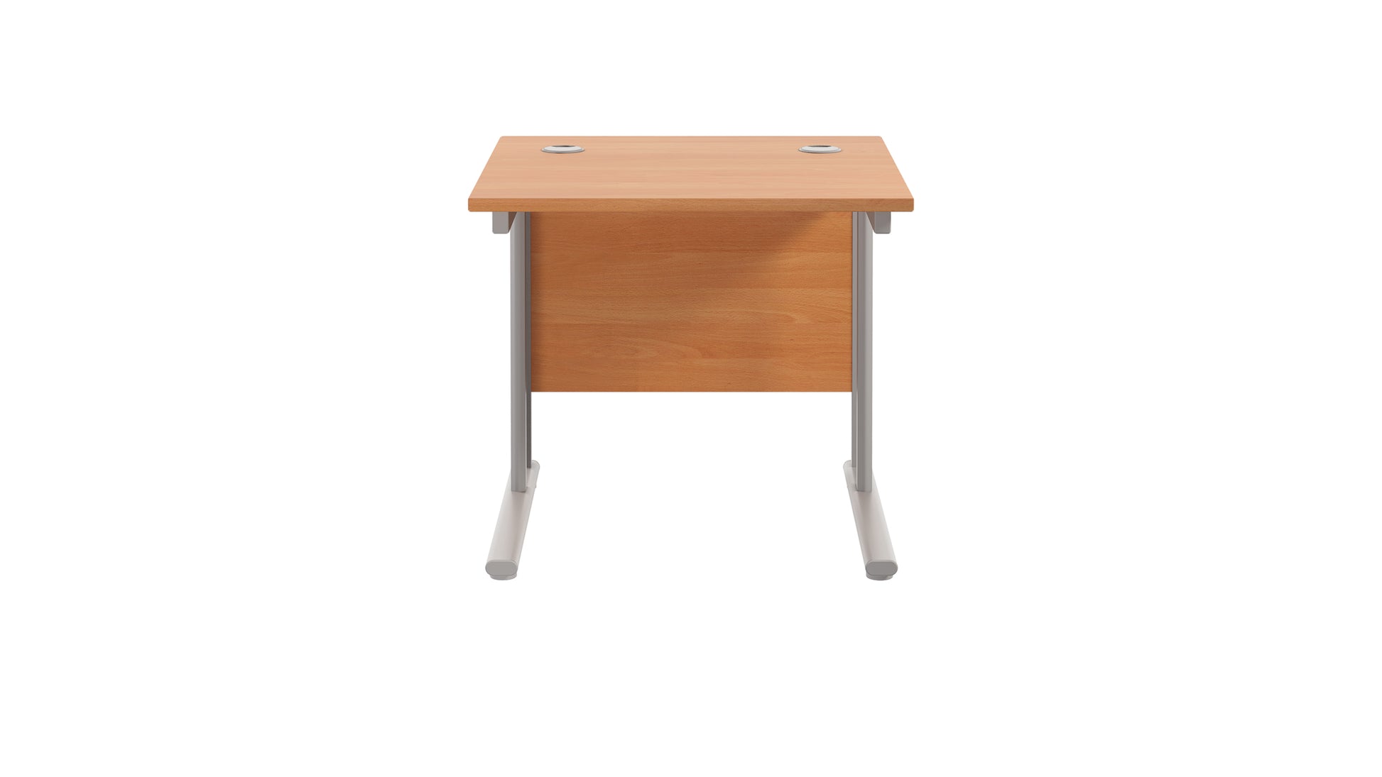 Twin Upright Rectangular Desk: 800mm Deep (FSC)