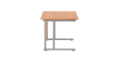 Twin Upright Rectangular Desk: 800mm Deep (FSC)