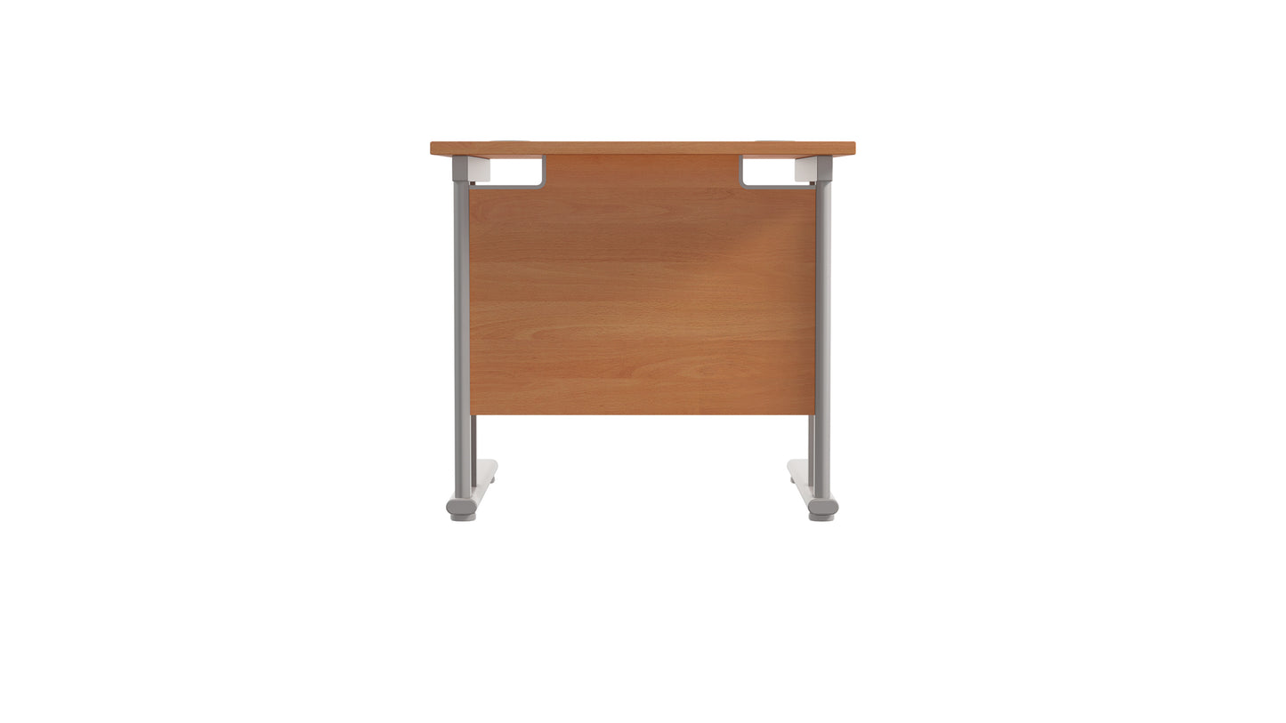 Twin Upright Rectangular Desk: 800mm Deep (FSC)