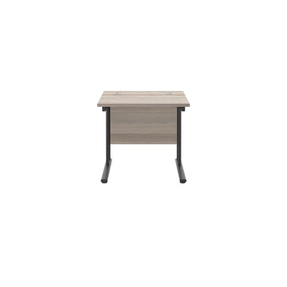 Twin Upright Rectangular Desk: 800mm Deep (FSC)