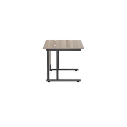 Twin Upright Rectangular Desk: 800mm Deep (FSC)