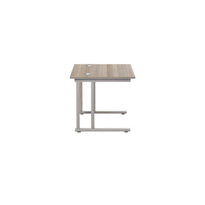 Twin Upright Rectangular Desk: 800mm Deep (FSC)