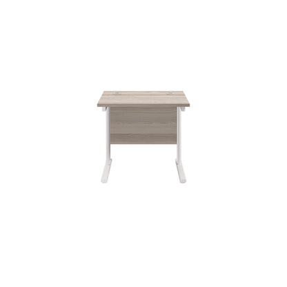 Twin Upright Rectangular Desk: 800mm Deep (FSC)