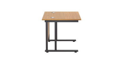 Twin Upright Rectangular Desk: 800mm Deep (FSC)