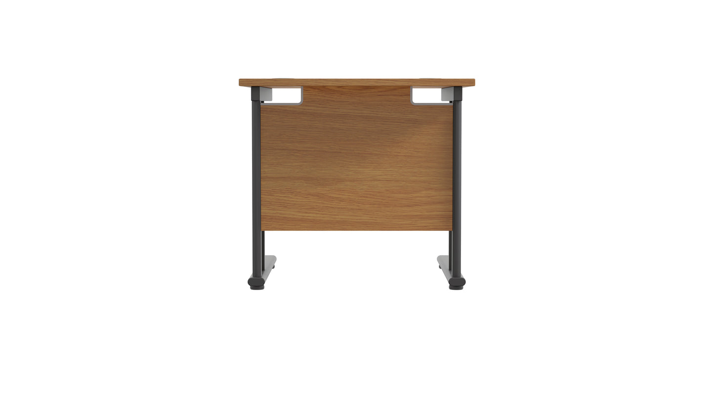 Twin Upright Rectangular Desk: 800mm Deep (FSC)