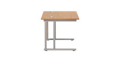 Twin Upright Rectangular Desk: 800mm Deep (FSC)