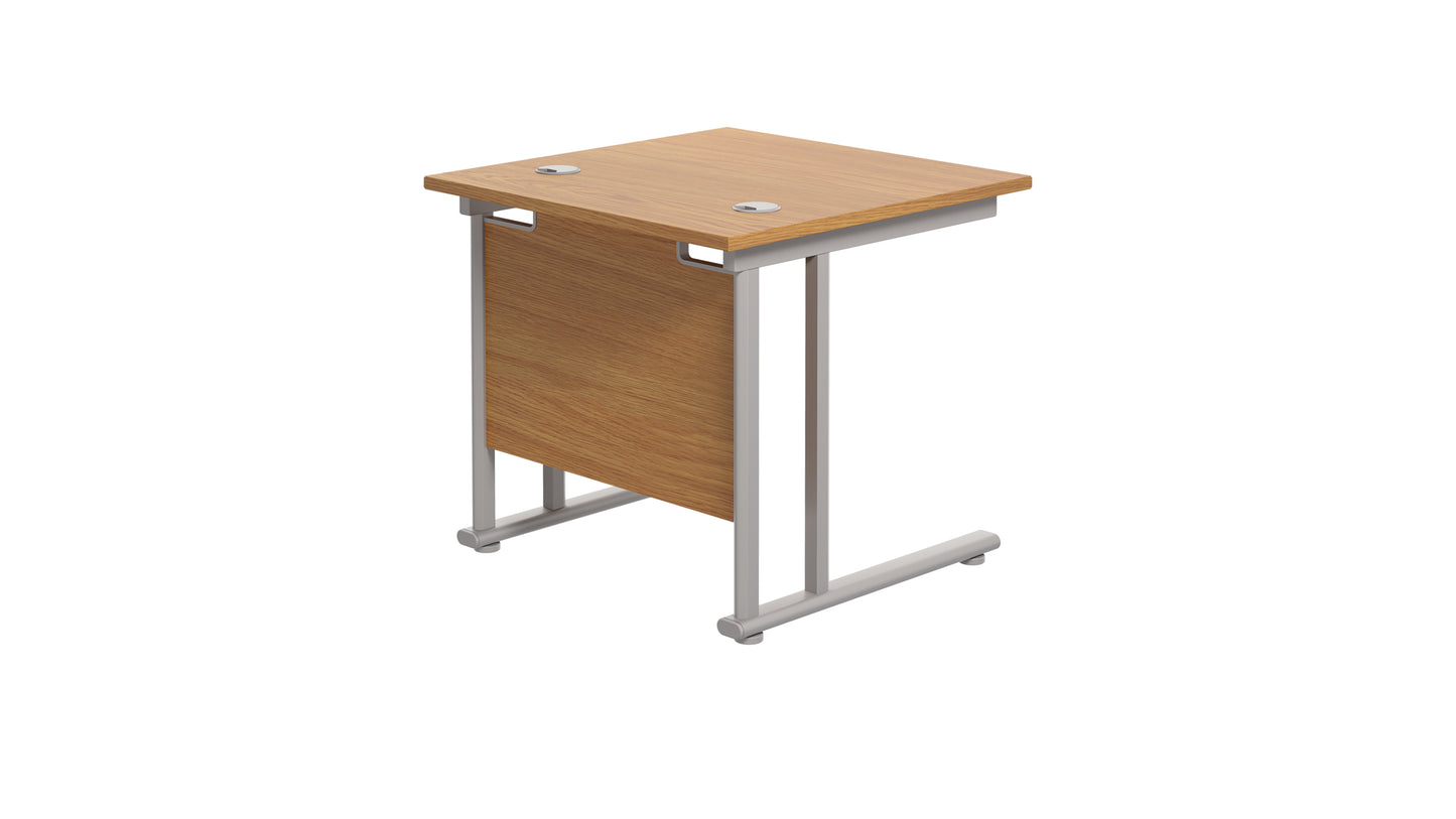 Twin Upright Rectangular Desk: 800mm Deep (FSC)