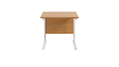 Twin Upright Rectangular Desk: 800mm Deep (FSC)