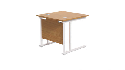 Twin Upright Rectangular Desk: 800mm Deep (FSC)