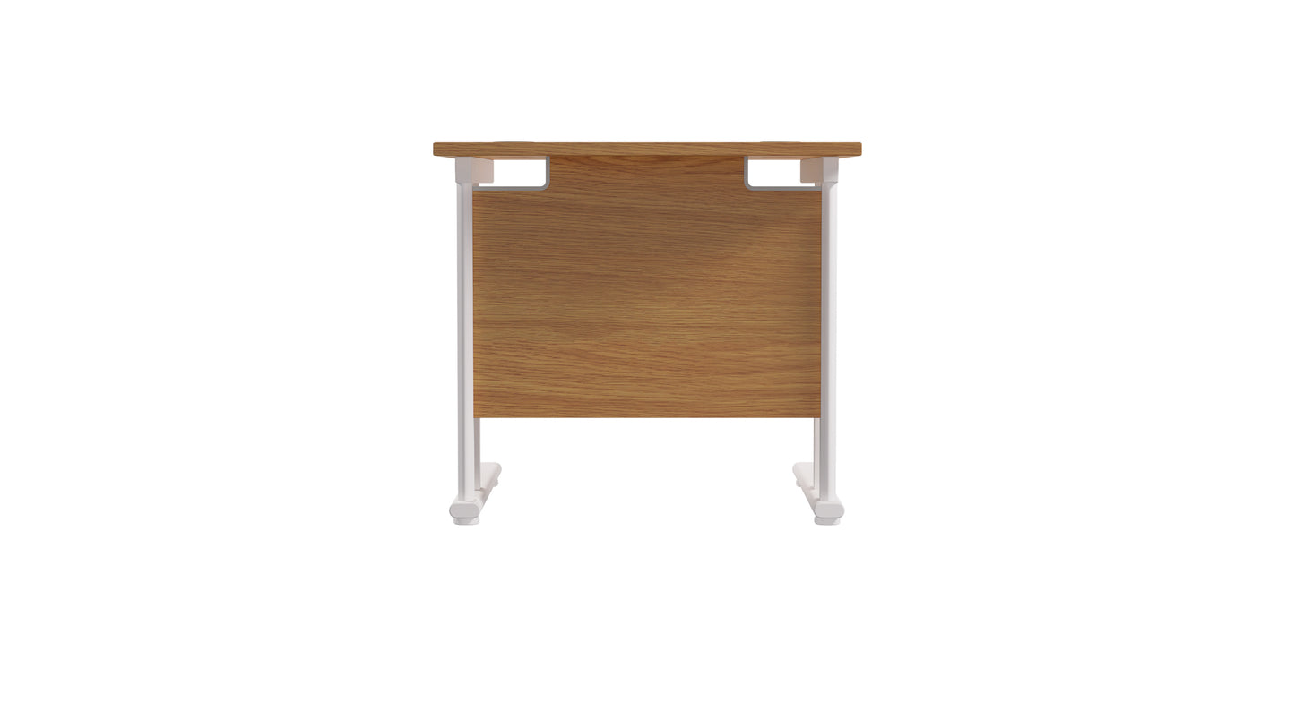 Twin Upright Rectangular Desk: 800mm Deep (FSC)