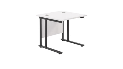Aztec|Twin Upright|Rectangular|Desk|800x800|White-Black