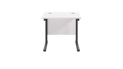 Twin Upright Rectangular Desk: 800mm Deep (FSC)