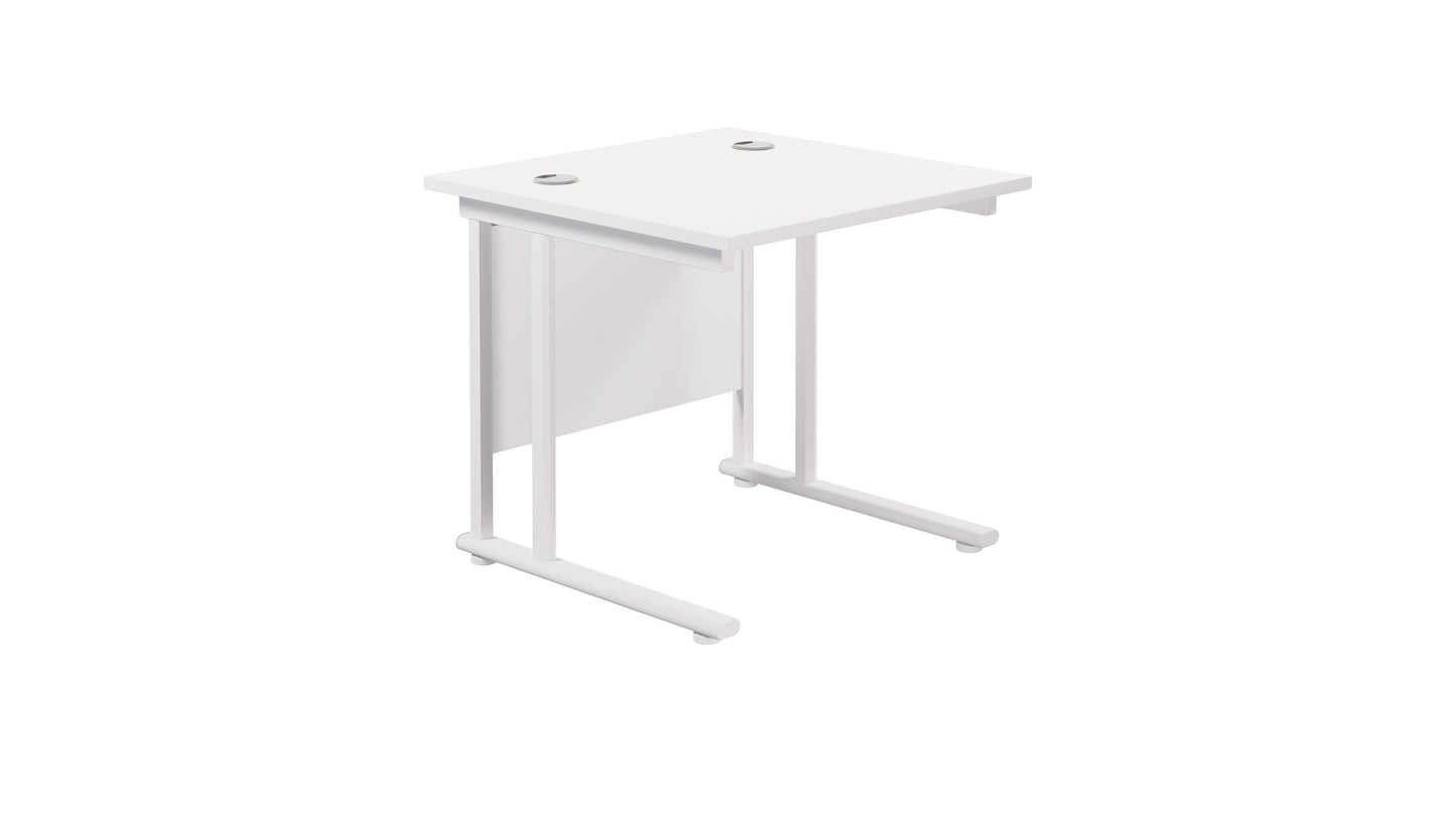 Aztec|Twin Upright|Rectangular|Desk|800x800|White-White