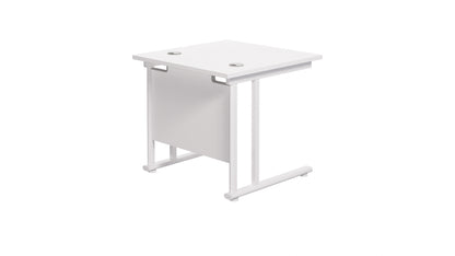 Twin Upright Rectangular Desk: 800mm Deep (FSC)
