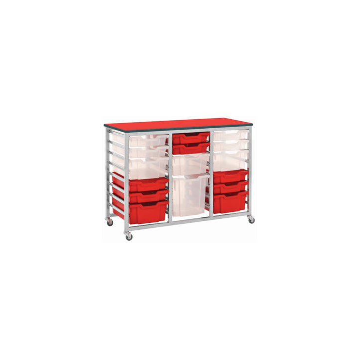 Metalliform Mobile 8000 Triple 24 Tray Storage Unit