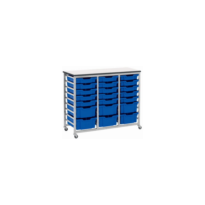 Metalliform Mobile 8000 Triple 27 Tray Storage Unit