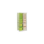 Metalliform Mobile 8000 Double 36 Tray Static Storage Unit