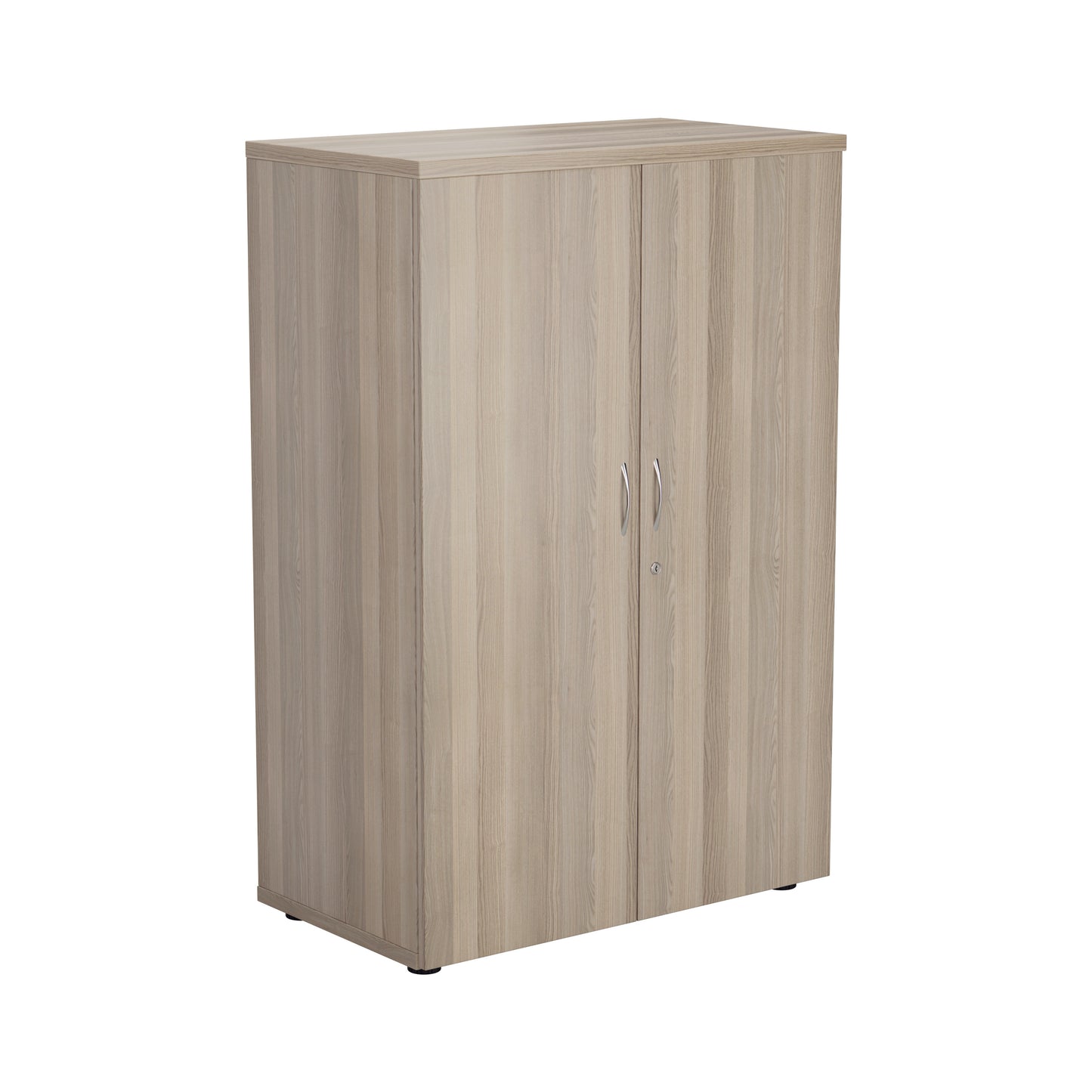 Aztec|3 Shelf|Wooden|Cupboard|1200|Grey Oak