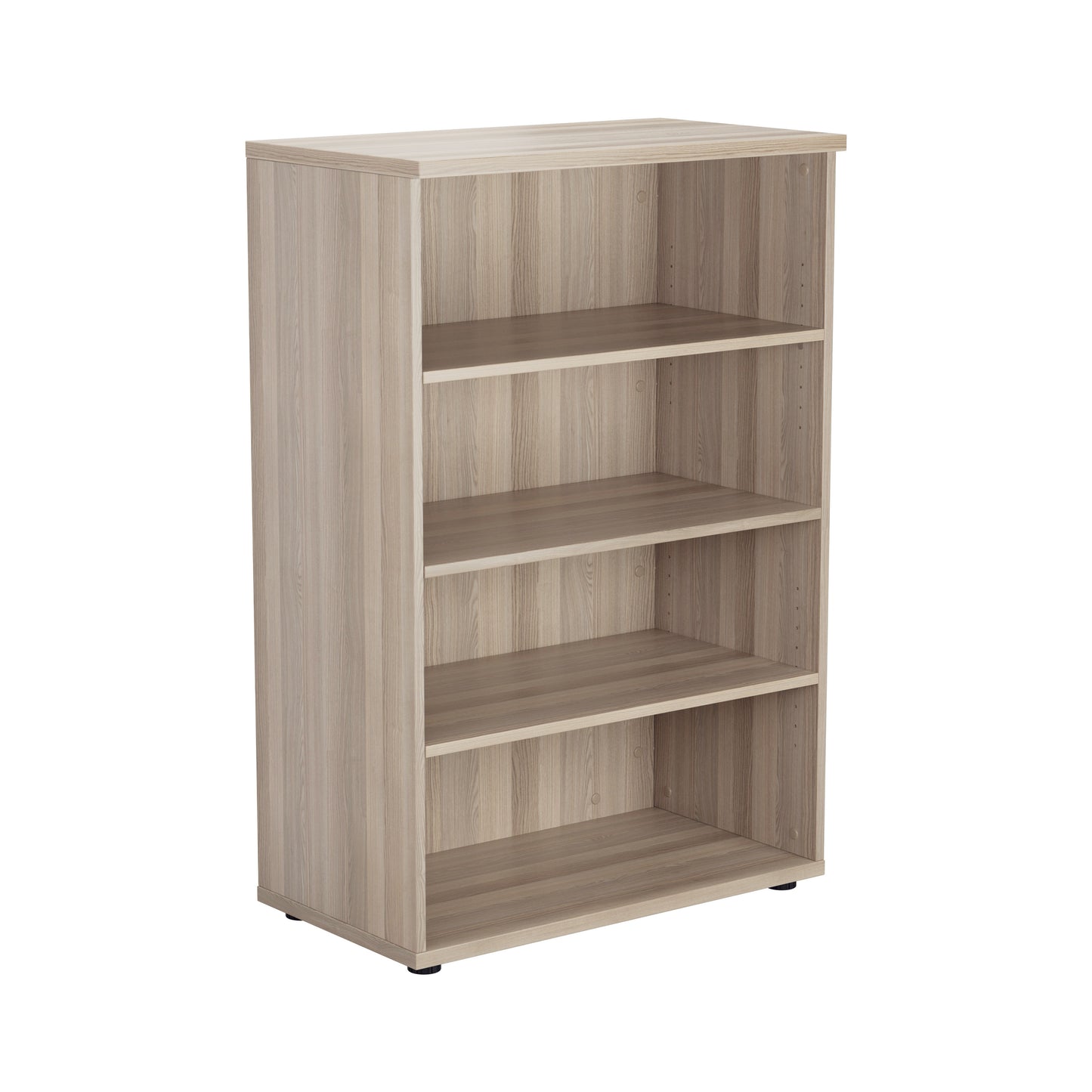 Aztec|3 Shelf|Wooden|Bookcase|1200|Grey Oak