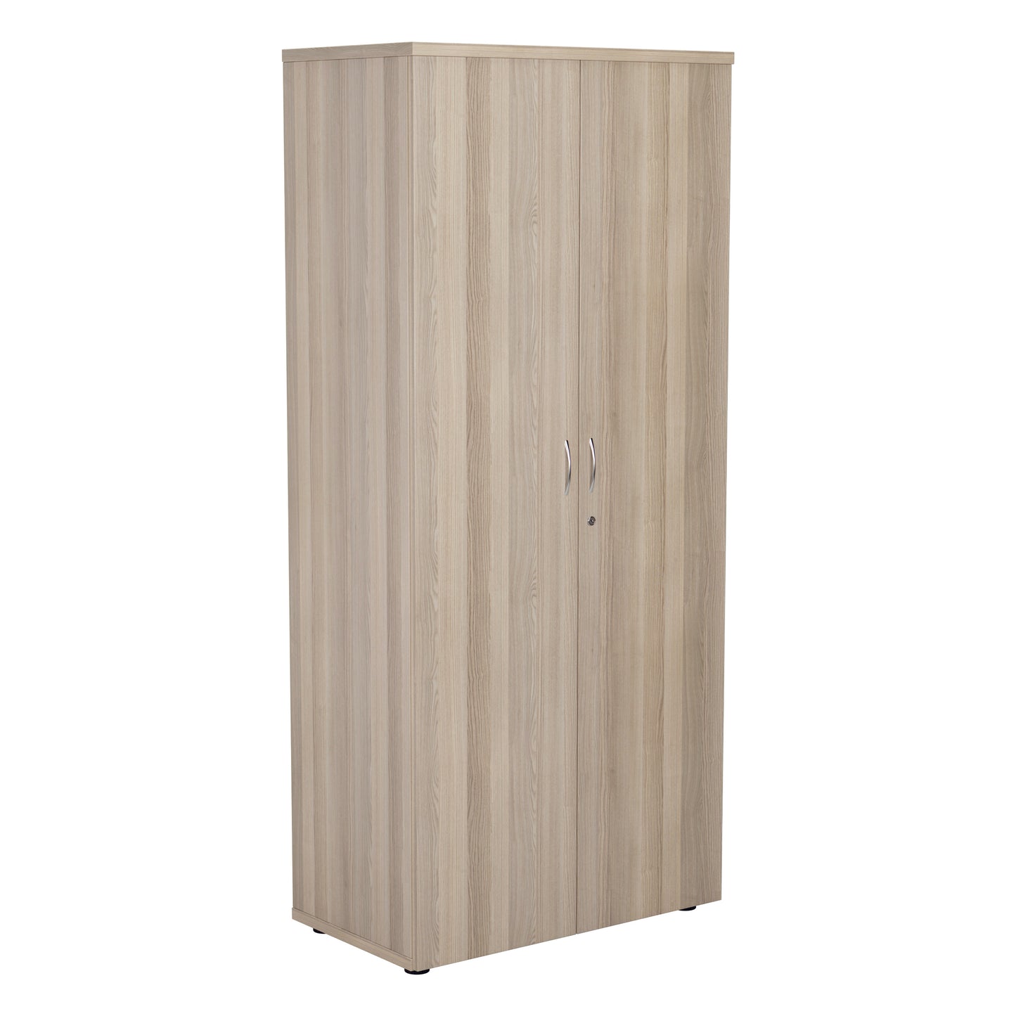Aztec|4 Shelf|Wooden|Cupboard|1800|Grey Oak