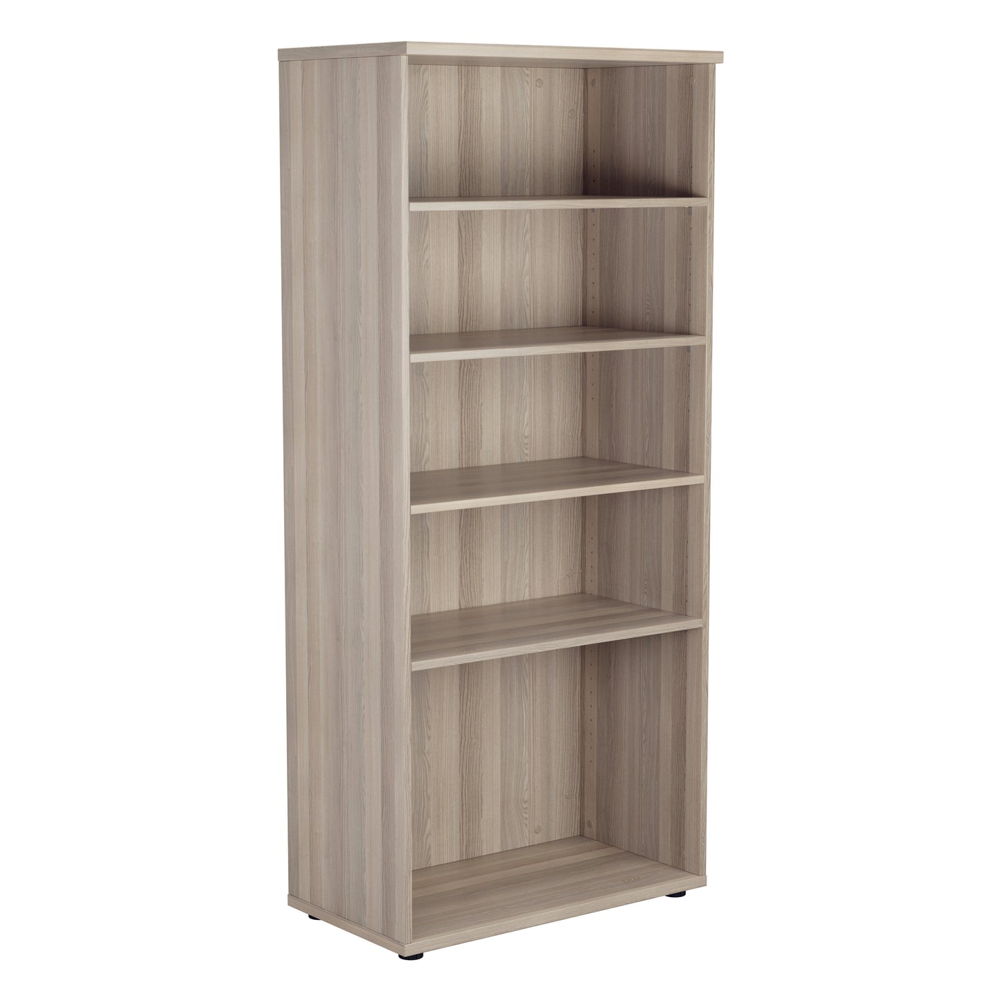 Aztec|4 Shelf|Wooden|Bookcase|1800|Grey Oak