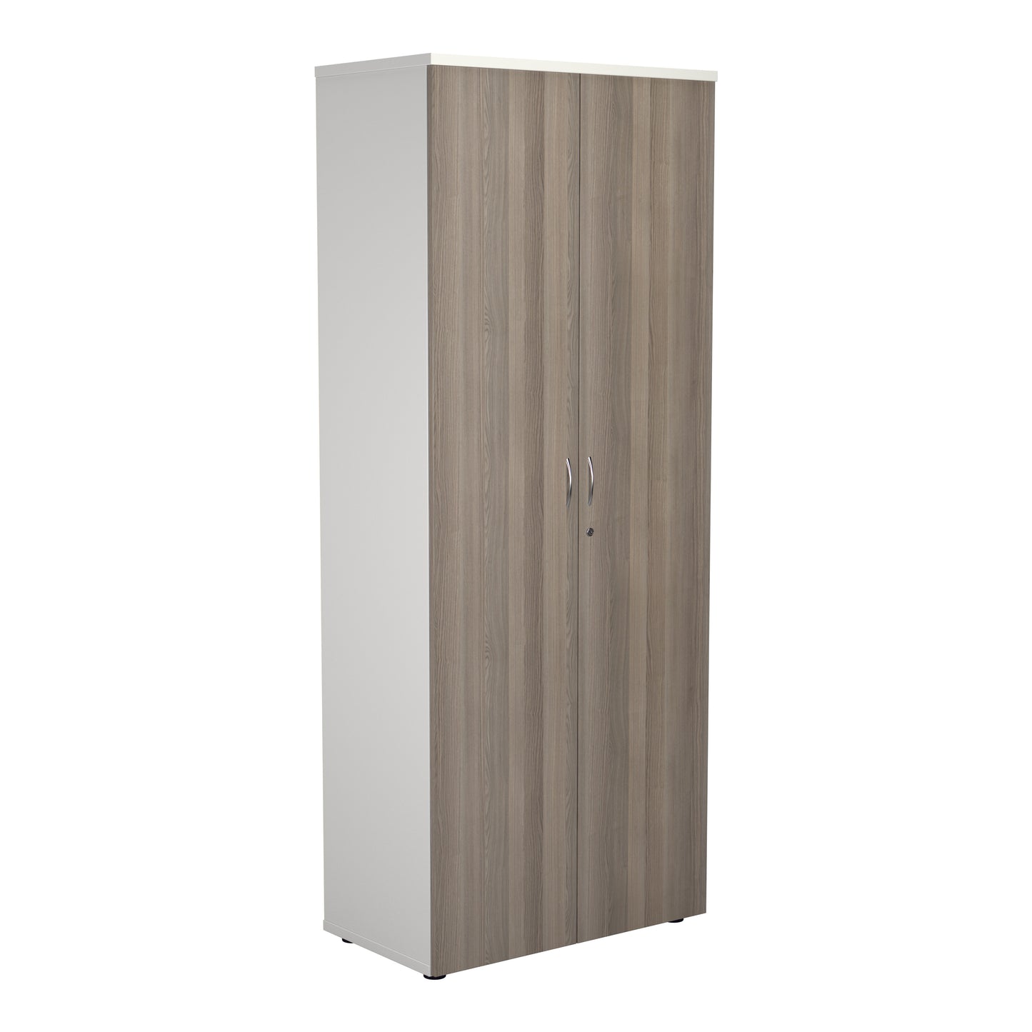 Aztec|4 Shelf|Wooden|Cupboard|2000|Grey Oak-White