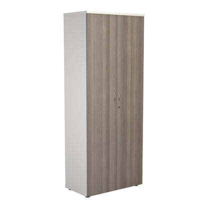 Aztec|4 Shelf|Wooden|Cupboard|2000|Grey Oak-White