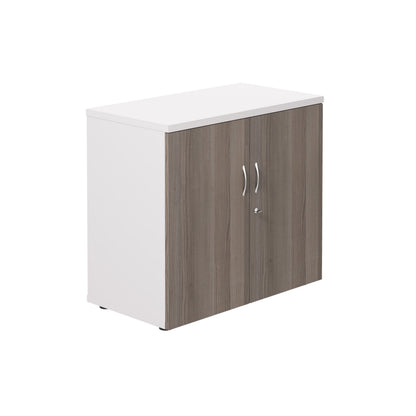 Aztec|1 Shelf|Wooden|Cupboard|730|Grey Oak-White