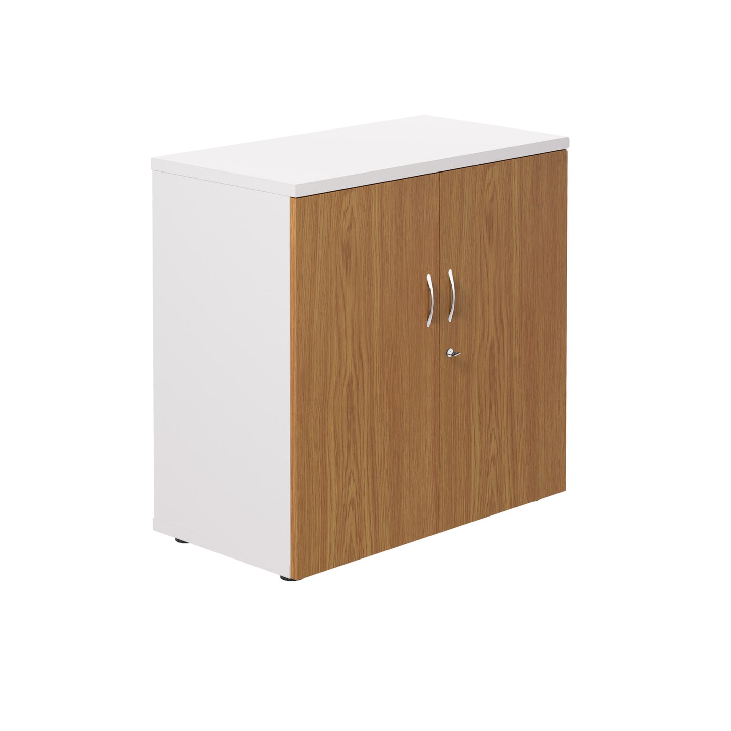 Aztec|1 Shelf|Wooden|Cupboard|800|Nova Oak-White