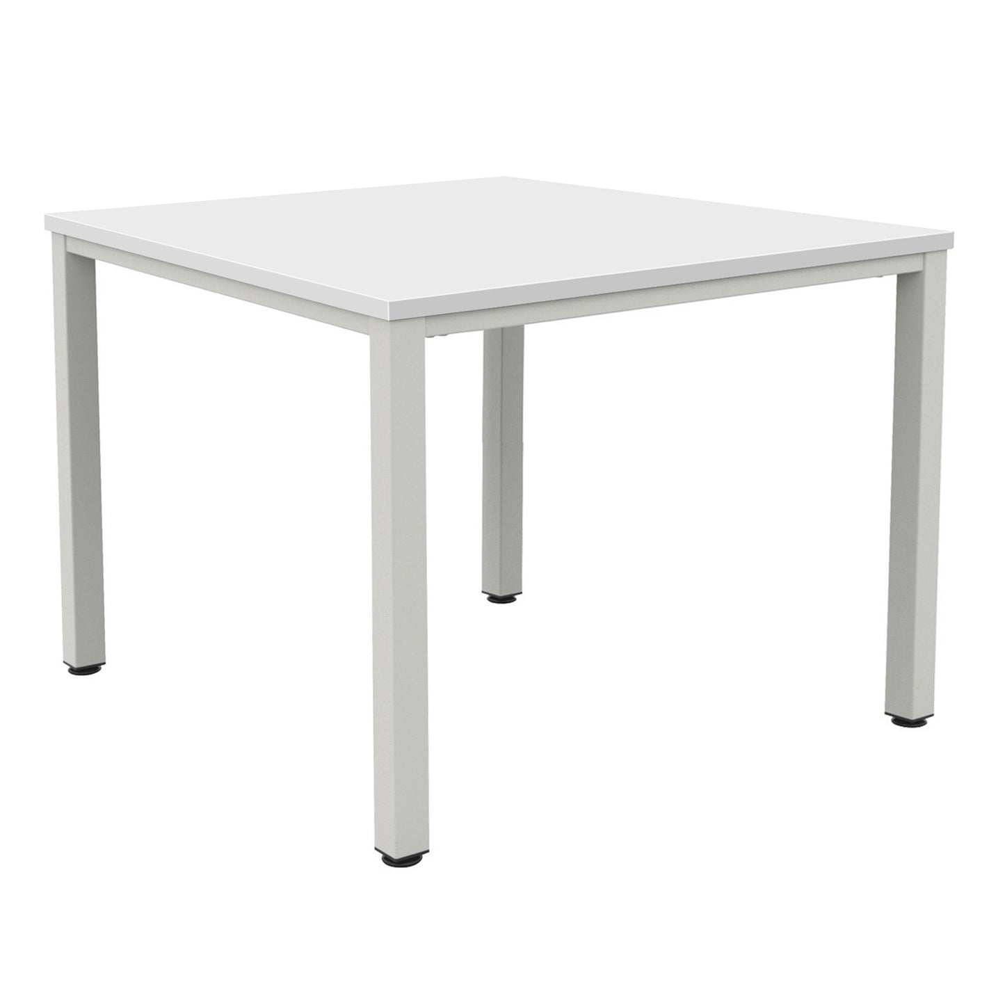 Fraction Infinity Meeting Table|1400x1400|White-Silver