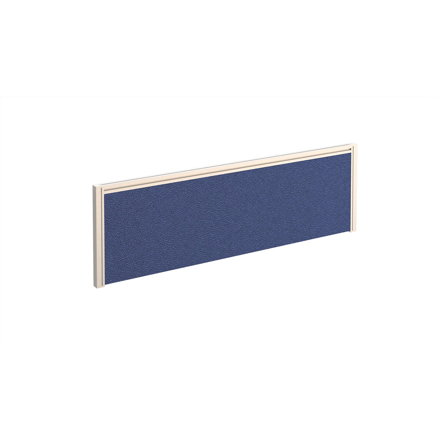 Straight fabric desktop screen with aluminium frame - A1200-WH