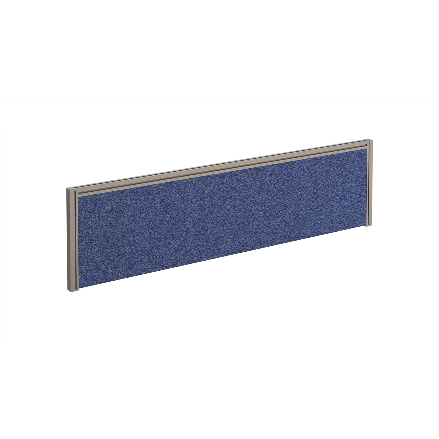 Straight fabric desktop screen with aluminium frame - A1400-S