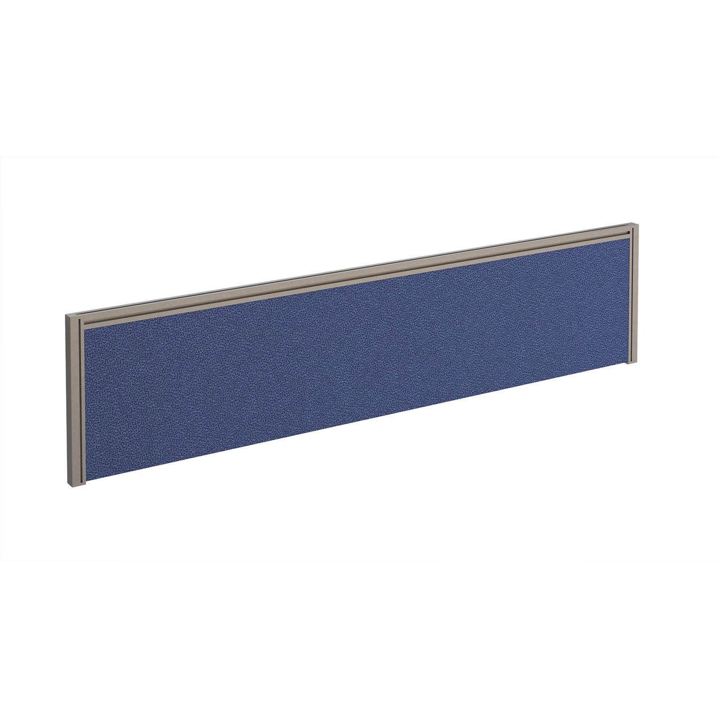 Straight fabric desktop screen with aluminium frame - A1600-S