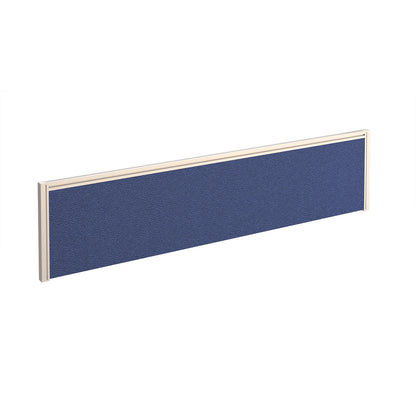 Straight fabric desktop screen with aluminium frame - A1600-WH