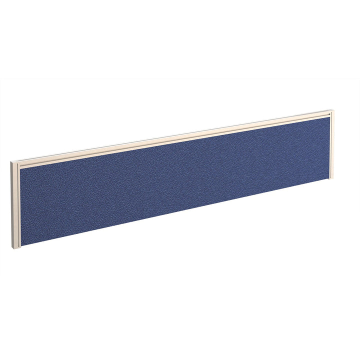 Straight fabric desktop screen with aluminium frame