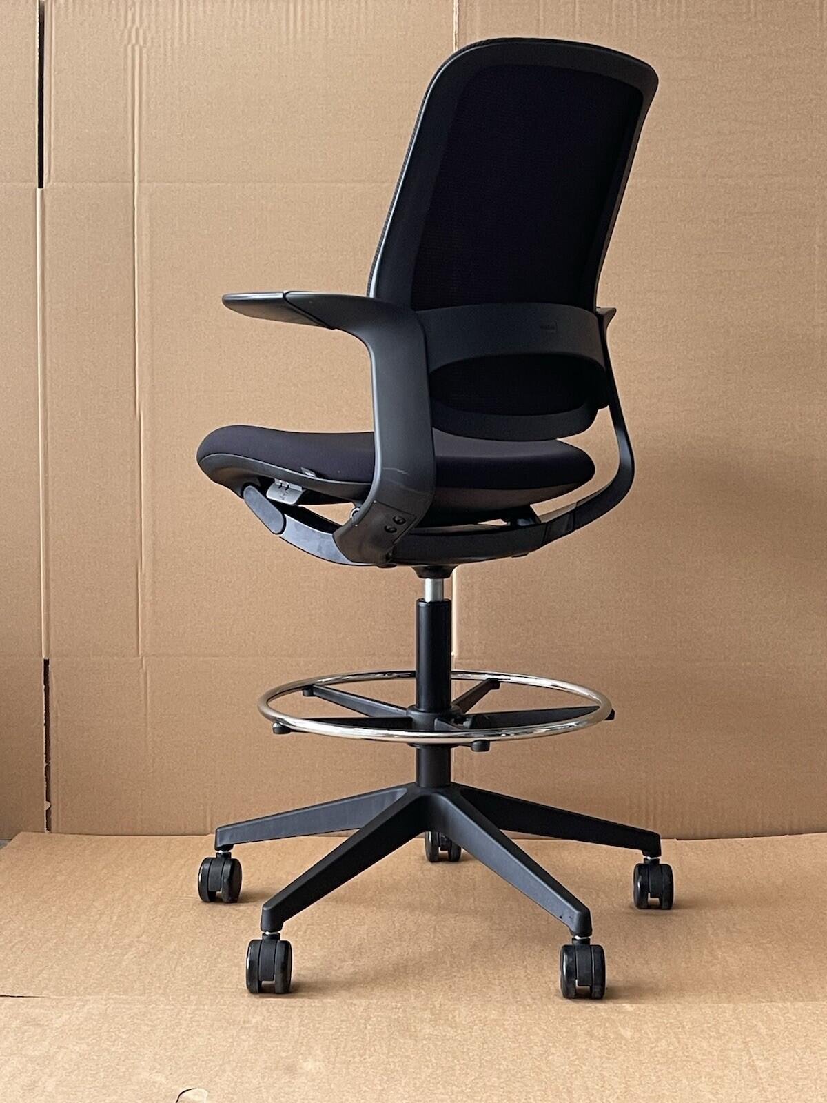 T25 Ergonomic Chair / Extended Height, Footrest - Excellent Condition - UK Delivery