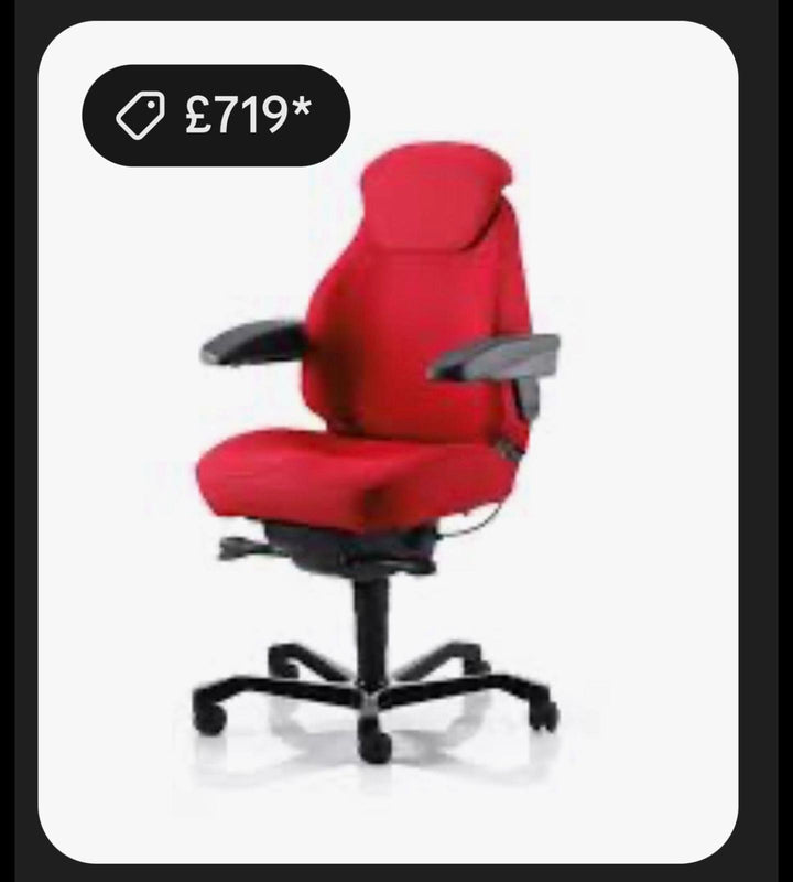 2 KAB Navigator Fabric Orthopaedic Chair ( Red ) RRP £719 / UK Delivery