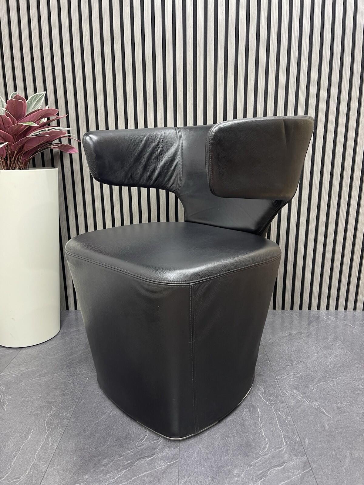 Allermuir Bison Reception Chair Lounge/Visitor– Leather