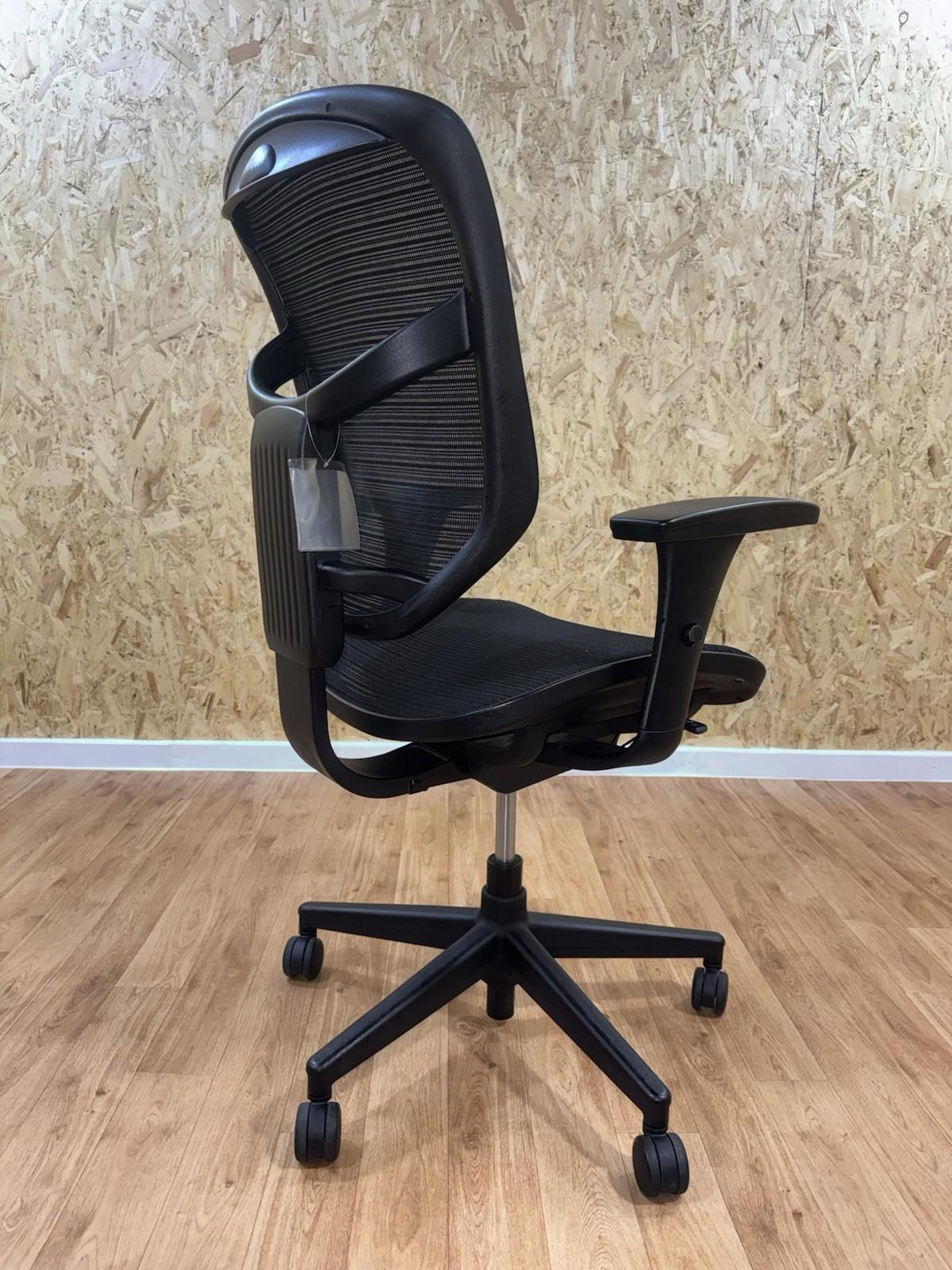 Ergohuman Enjoy* Operator Chair, Adjustable, Black Mesh- 4D Armrests-UK DELIVERY