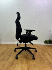 Ergonomic Super Adjustable Office Chair  Excellent Condition  Black