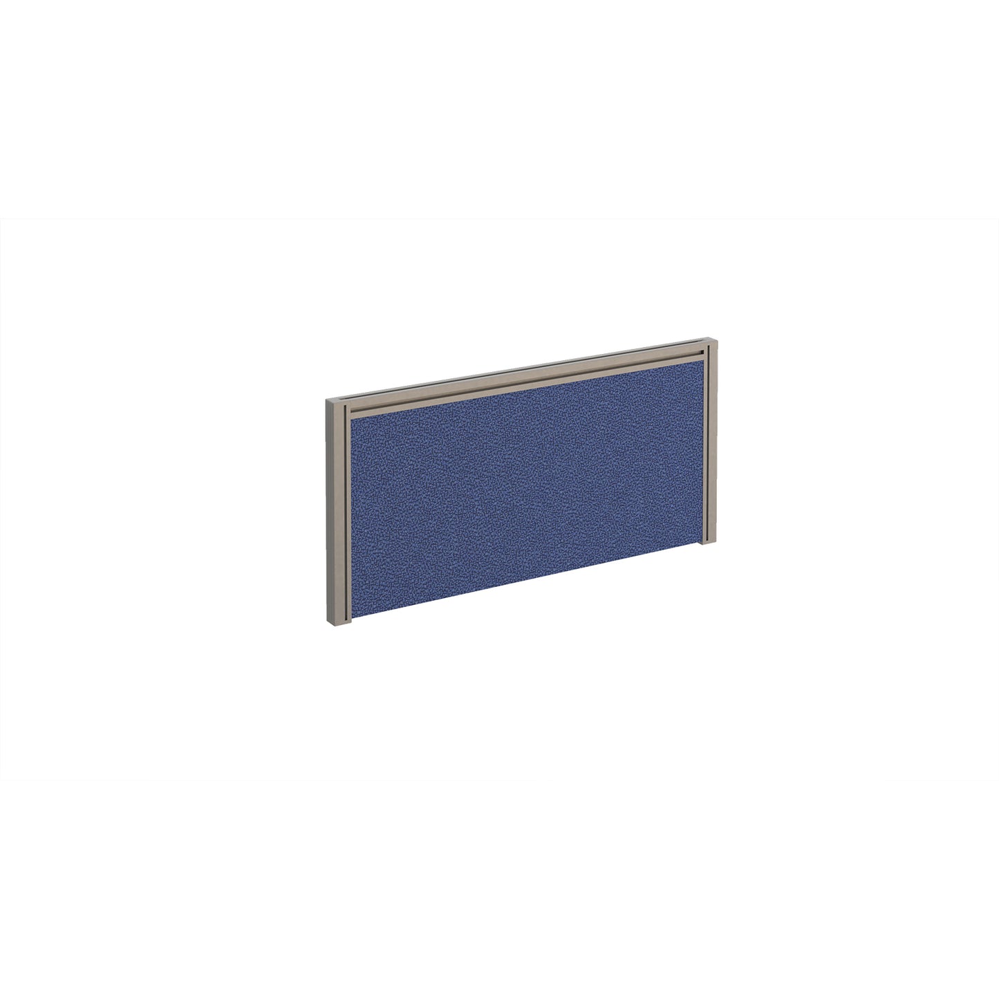 Straight fabric desktop screen with aluminium frame - A785-S