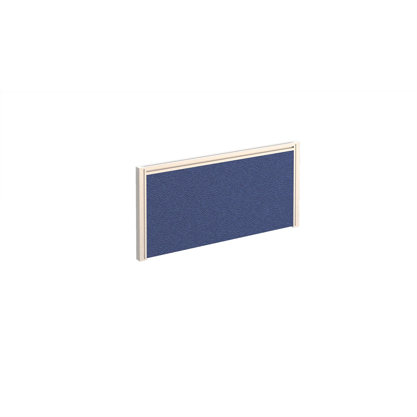 Straight fabric desktop screen with aluminium frame - A785-WH
