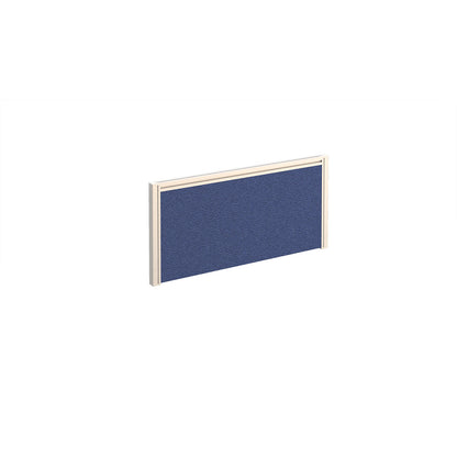 Straight fabric desktop screen with aluminium frame - A785-WH