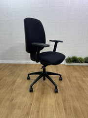 Elite Fully Adjustable Ergonomic Office Task Chair  Black