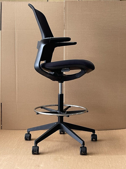 T25 Ergonomic Chair / Extended Height, Footrest - Excellent Condition - UK Delivery