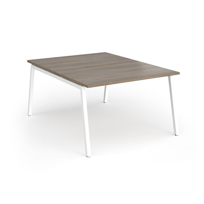 Connex Plus Angled Frame back to back desks 1600mm deep - ACO1216-WH-NO
