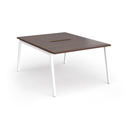 Connex Plus Angled Frame back to back desks 1600mm deep - ACO1216-WH-W